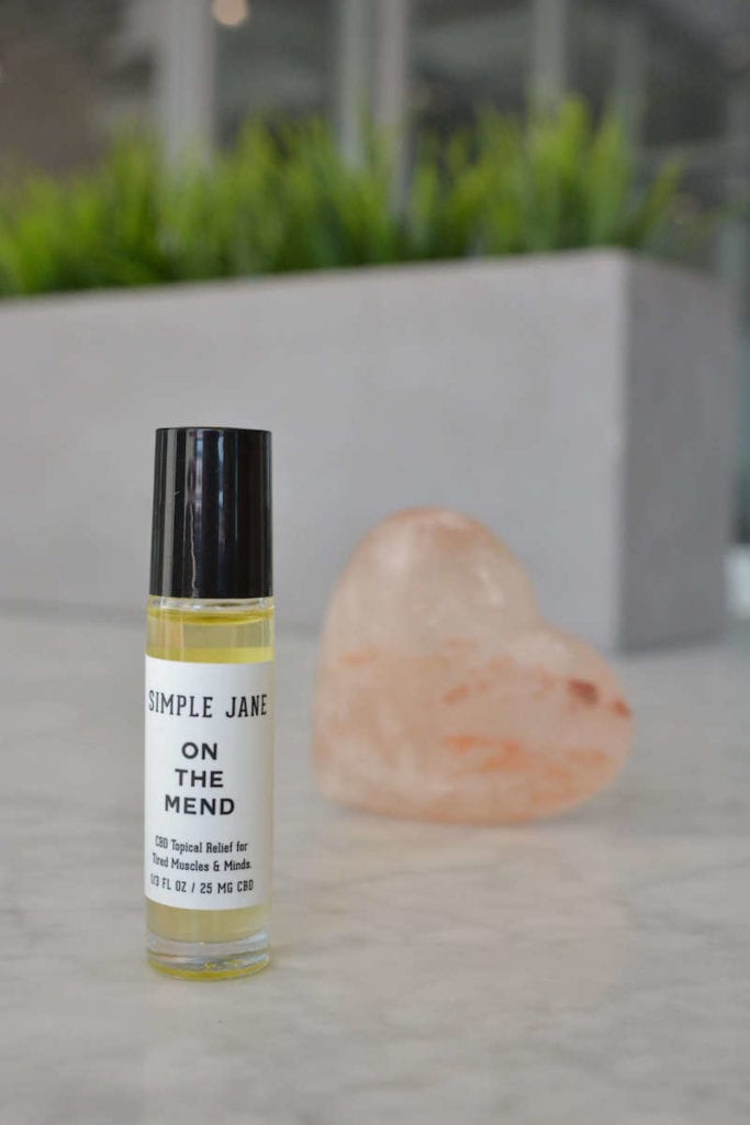 On The Mend CBD Roller with Himalayan Salt Stone