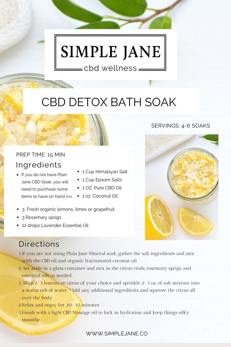 CBD Detox Bath recipe
